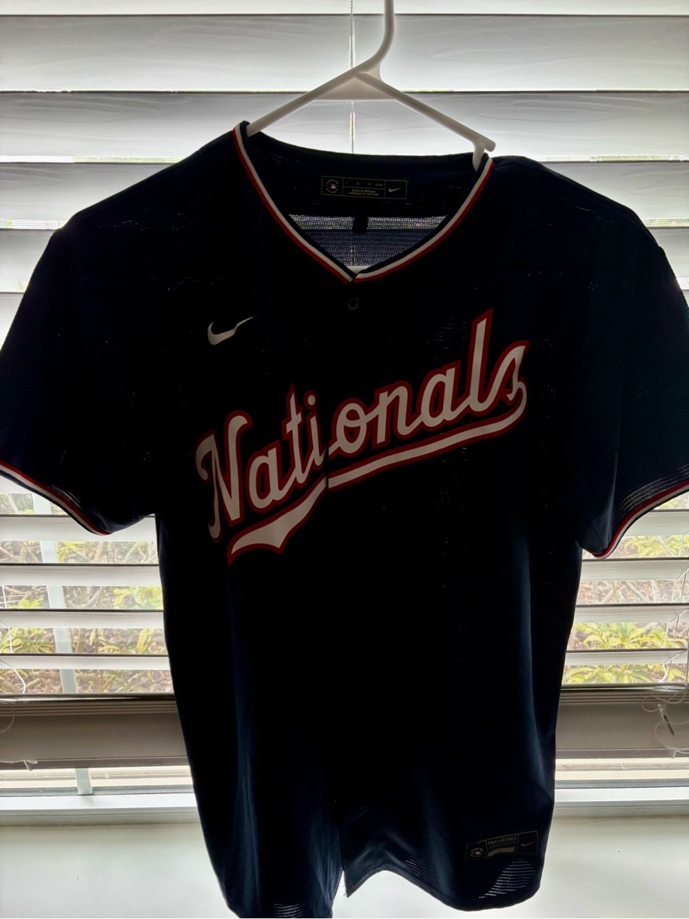 Nike Nationals Baseball Jersey (Youth L)